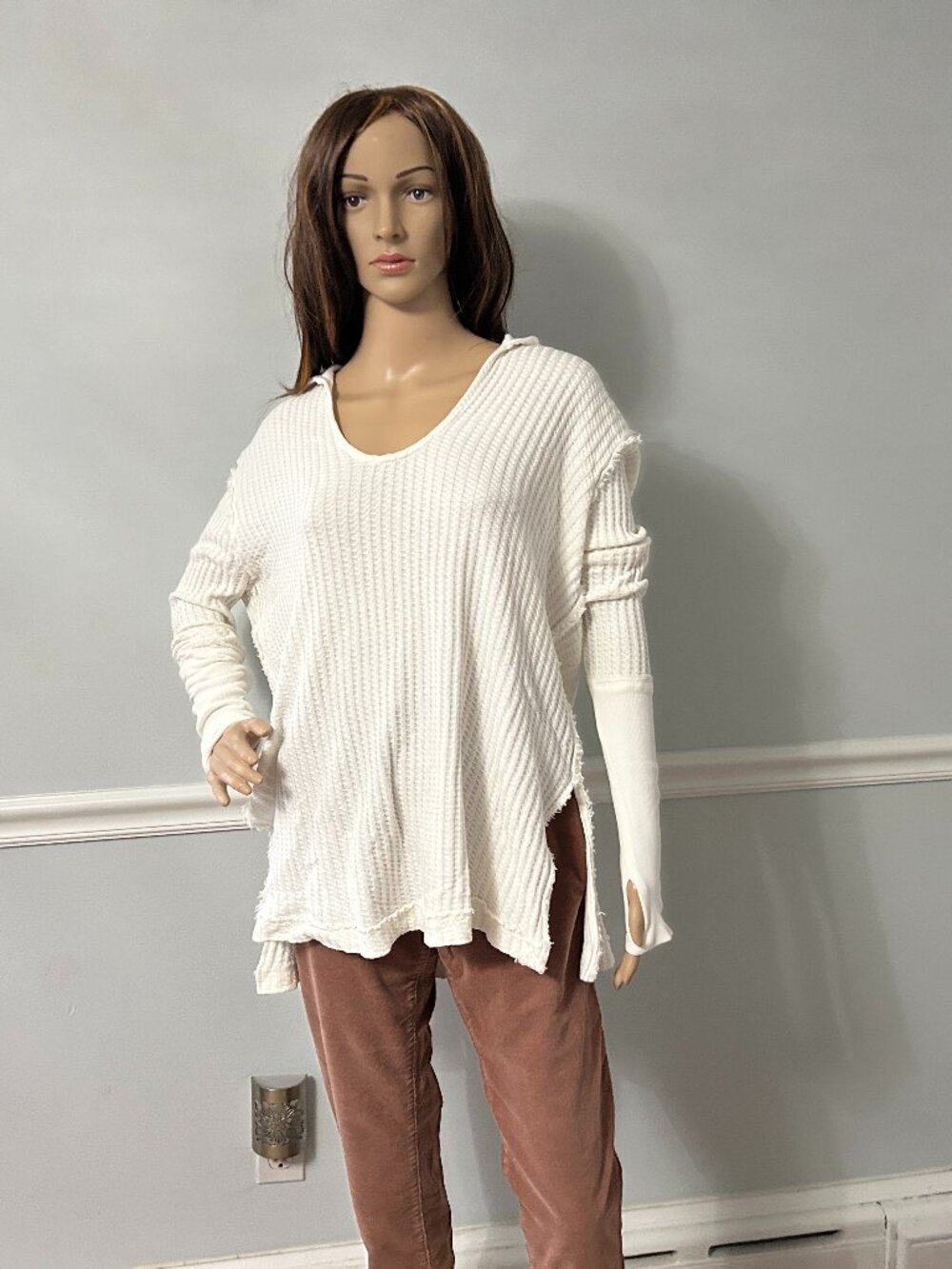 We The Free Raymond Thermal Oversize Tunic Top Size XS Runs Big!